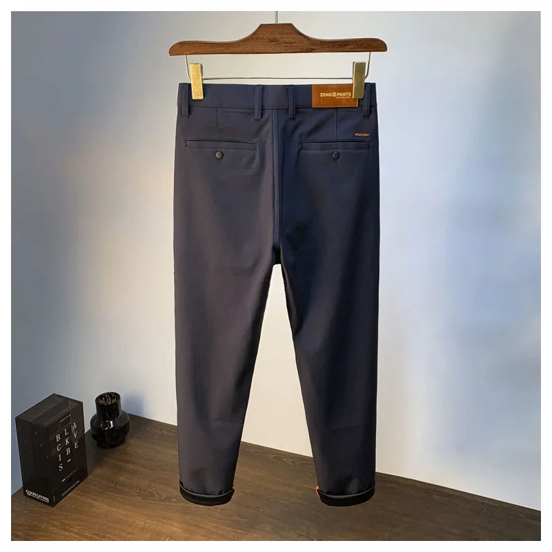 

Autumn Men's Casual Pants 2025 New Style Micro Loose Fashion Zipper Pocket Autumn Men's Business Suit Pants