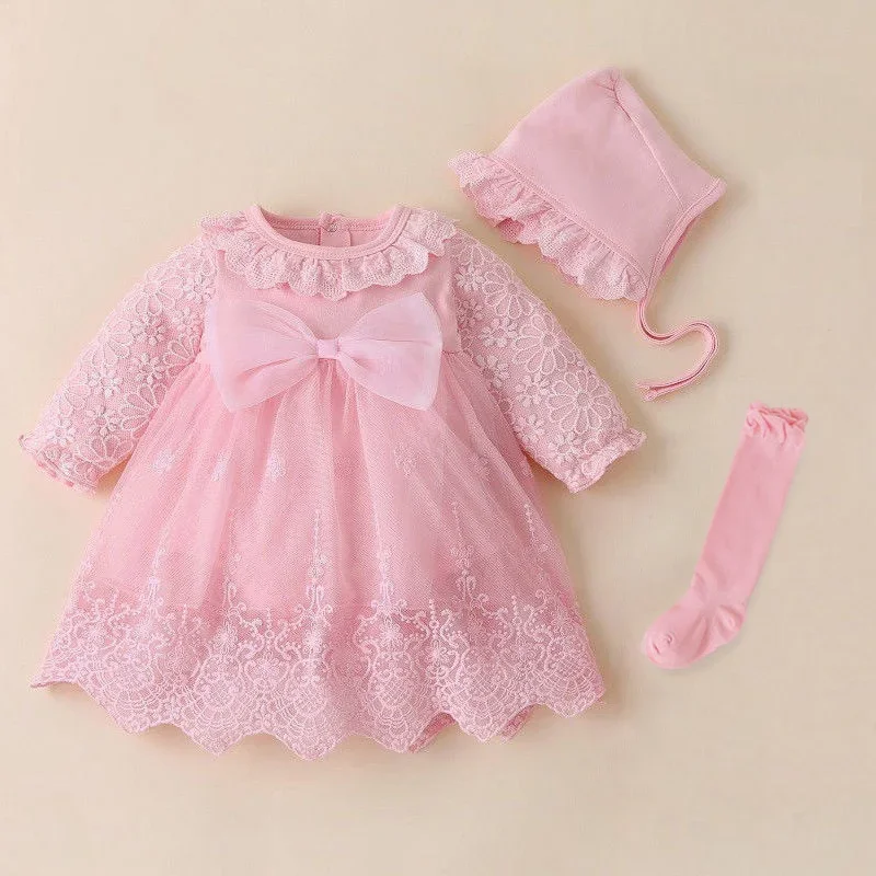 

New born Baby Girl Princess Dress&Clothes Baby Baptism Dress 2020 Infant Christening Dress vestidos 0 3 6 9 months Kids Outfits