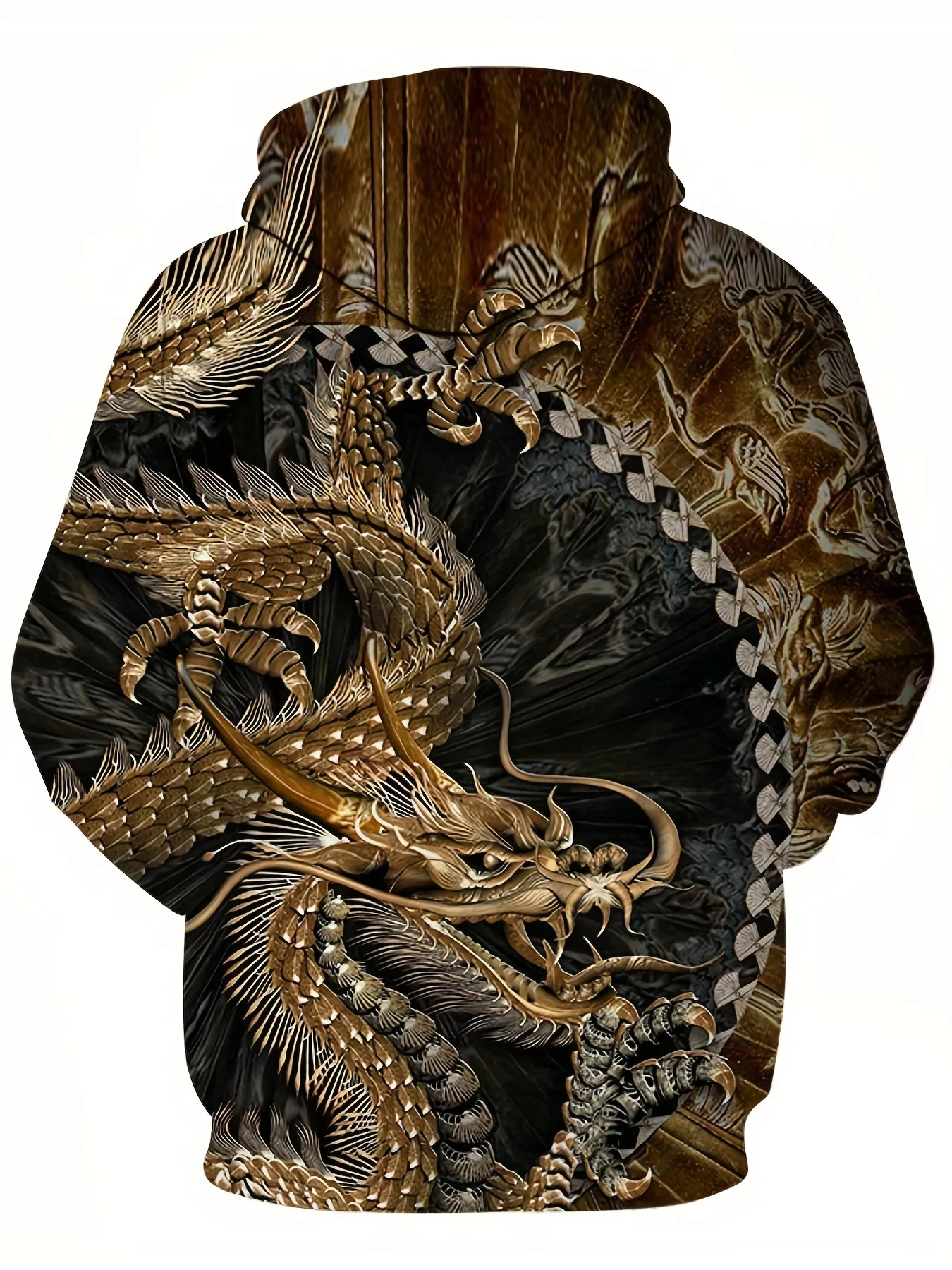 Fashion Dragon Pattern Hoodies for Men 3D Printed Personality Hooded Sweatshirts Oversized Streetwear Hoodie Pullovers