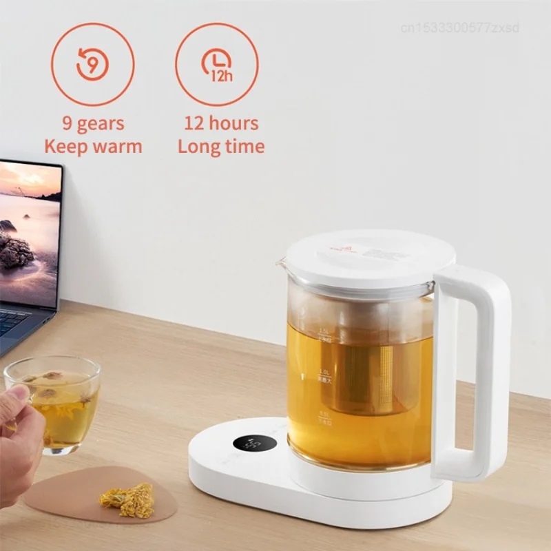 New Xiaomi Mijia Multifunctional Health Pot Home Office Thermal Kettle Home Appliances 304 Stainless Steel Glass Electric Kettle