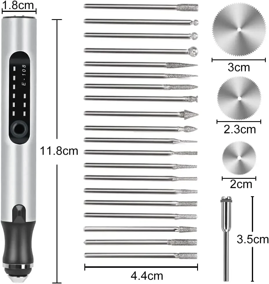 TWOTREES High Quality USB Charging Pen Engraved Diy Electric Rotating Cordless Engraving Pen Polishing Tool