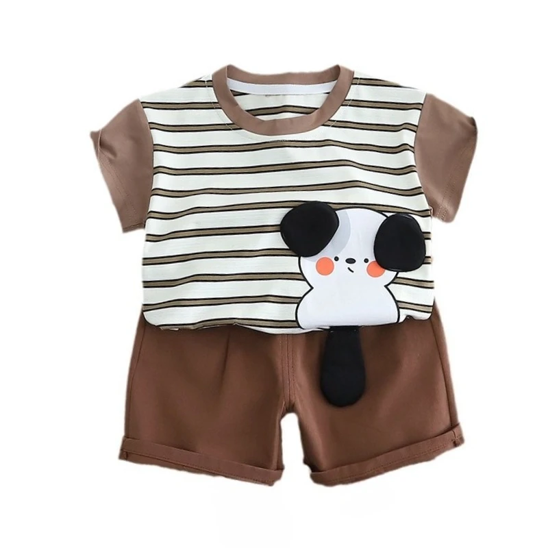 New Summer Baby Clothes Set Children Striped T-Shirt Shorts 2Pcs/Set Kids Boys Clothing Infant Casual Costume Toddler Tracksuits