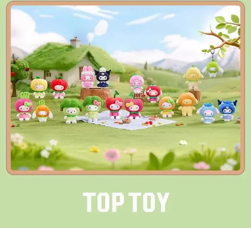 

Sanrio Fruit And Vegetable Mini Series Mystery Box Vinyl Plush Hanging Decoration Blind Box Play Doll Decoration Gift For Girls