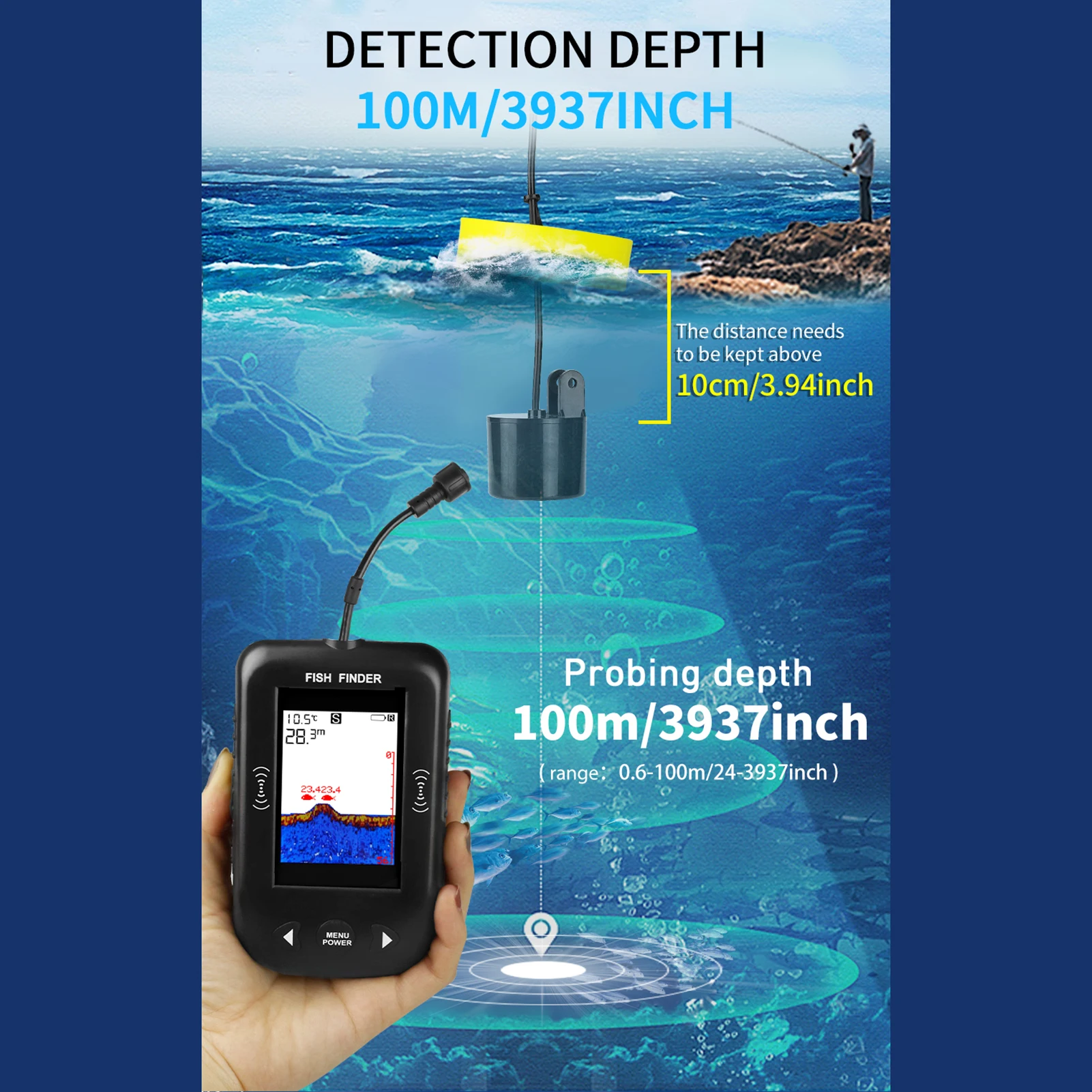 Sonar Bulucu El Tipi Balık Bul - Fishing Boat Depth Finder incelemesi ve fiyatı