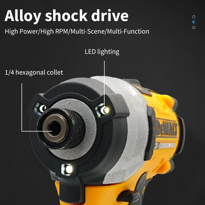 Dewalt DCF850 Impact Driver Electric Drill Brushless Cordless 3250RPM Screwdrivers High Torque Power Tools For Dewalt Battery