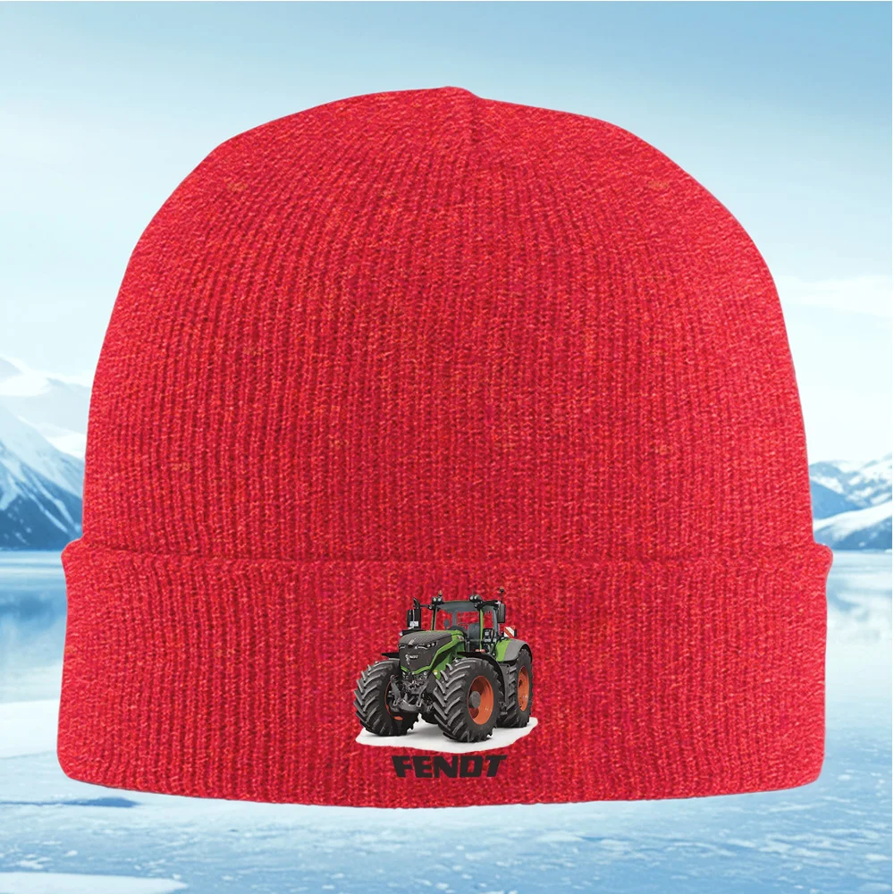Green machine,big tires,logo Men Women Unisex Knitted Hat Beanie Pullover Cap Winter Thermal Warm Christmas Outdoor Cycling Hiki