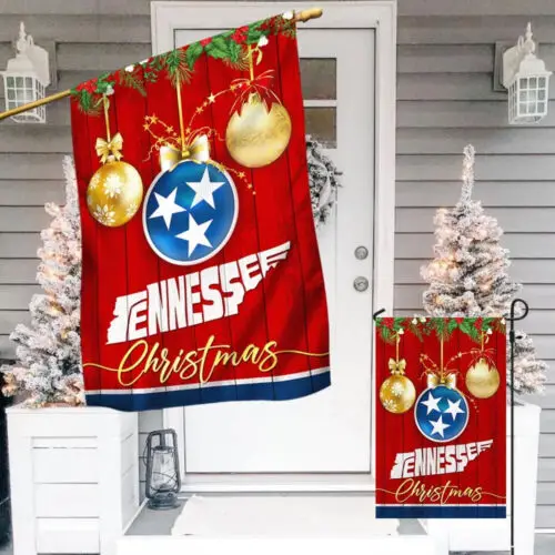 Tennessee Christmas Flag Garden Flag - House Flag