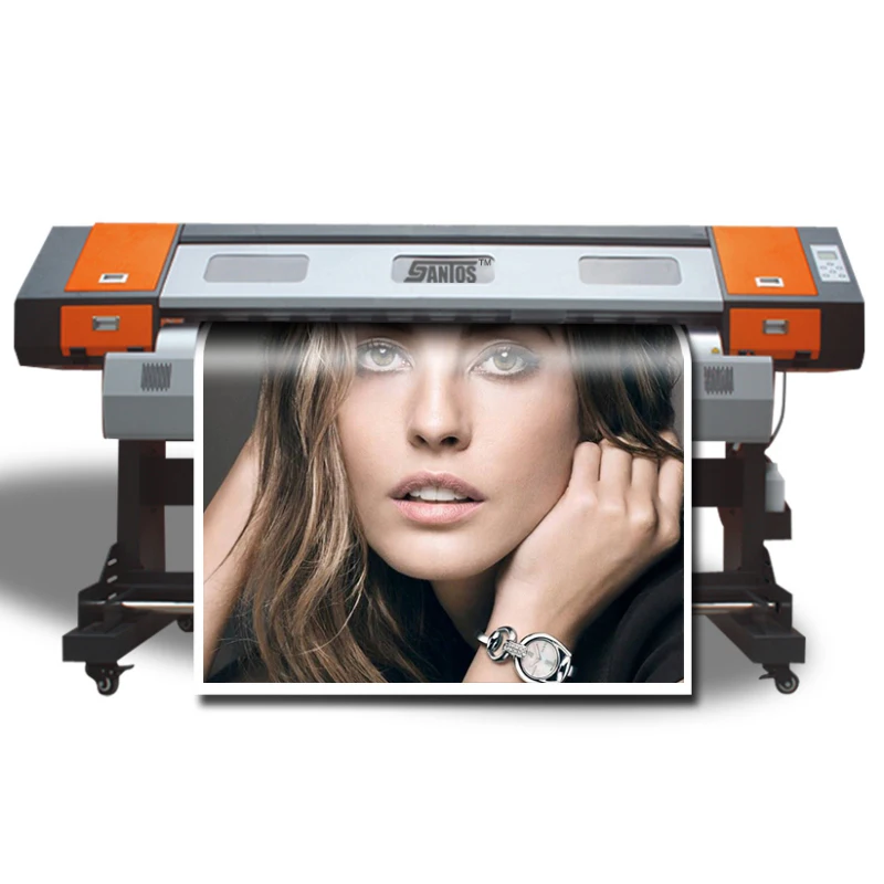 Máquina de impresión de Banner flexible de gran formato, impresora Digital xp600 Eco solvente, cabezal de impresora de pegatinas de vinilo, 1,6 M