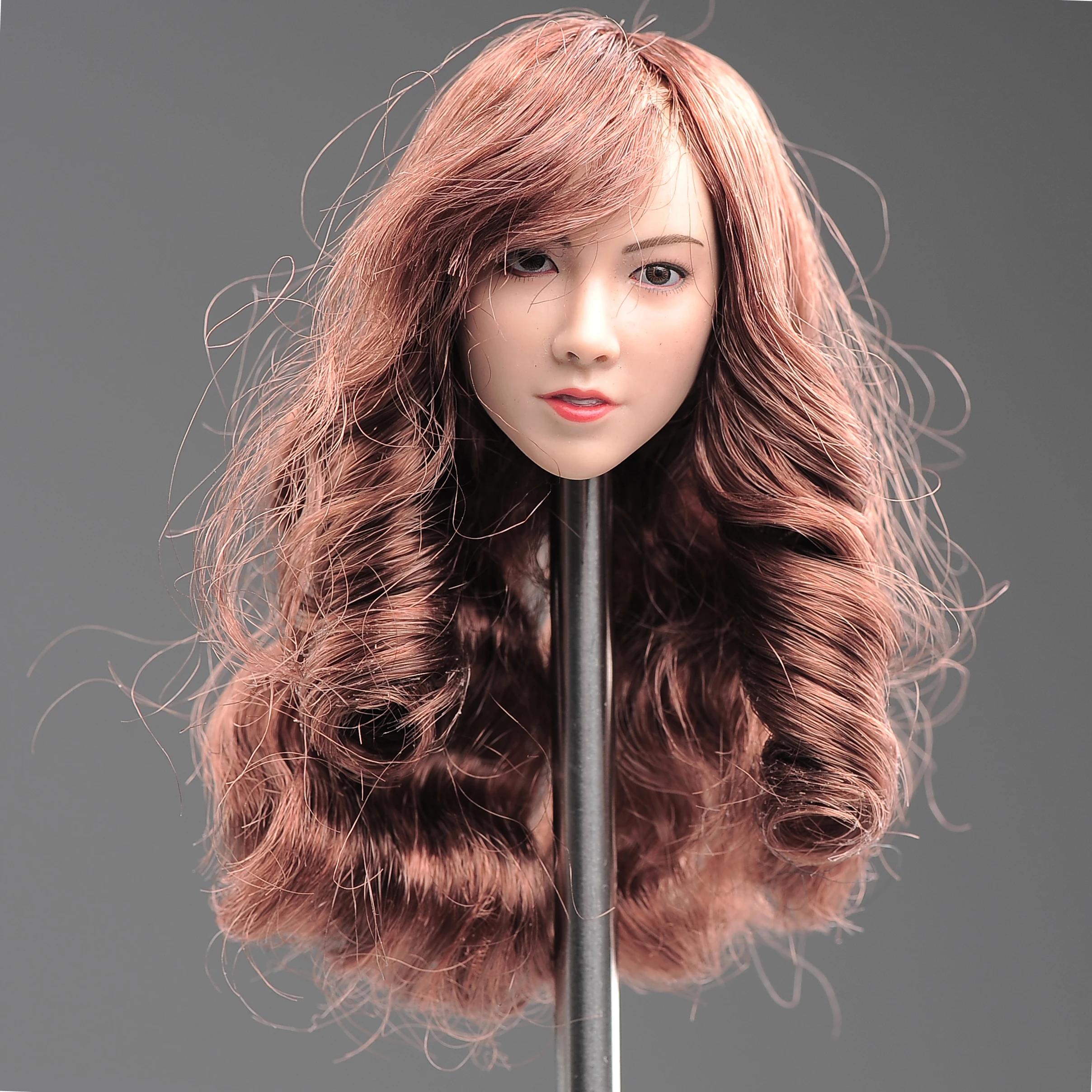 

YMTOYS YMT021 1/6 Scale Qian Plant Short Hair Asian Beauty Head Carving Long Brown Hair for 12" Action Figure Body Dolls