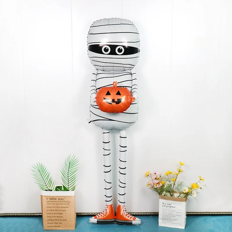 1 Stück Halloween-Mumienballon, Mumienkürbis, Halloween-Dekorationen, Süßes oder Saures, Partydekorationszubehör, Partydekorationen