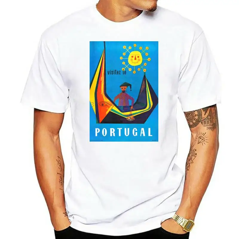 Men t-shirt Vintage Travel Poster Portugal Visitez le portugal tshirt Women t shirt