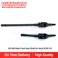 VITAVON HD 45# Steel Front Axle Shaft for Axial SCX6 Jeep Wrangler Trail Honcho 1/6