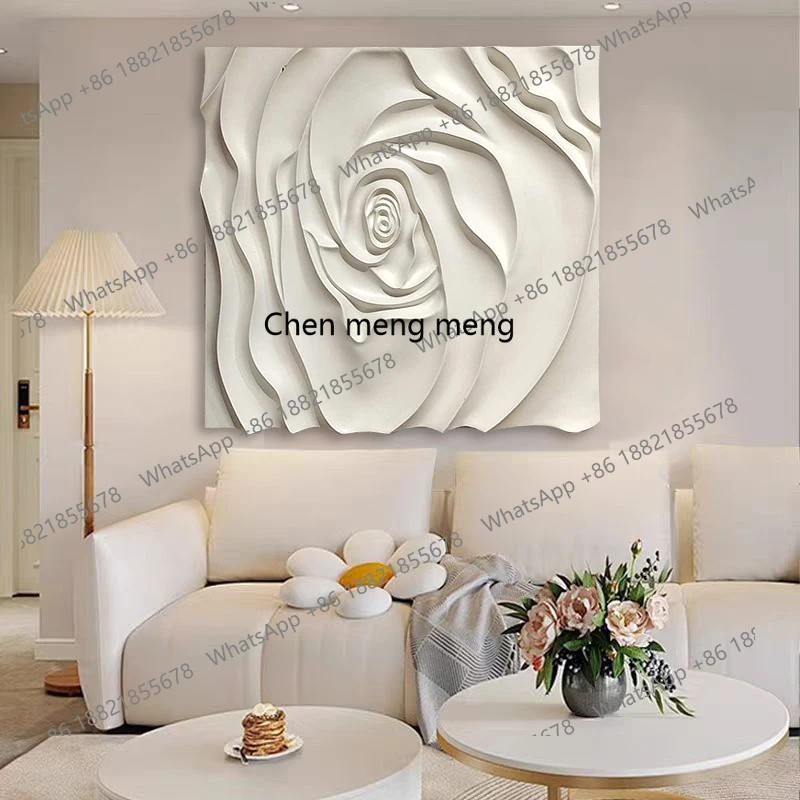 غرفة المعيشة الحديثة نحت الخشب عالي الإحساس معلقة اللوحة فيلا الديكور البدني اللوحة غرفة نوم بسيطة