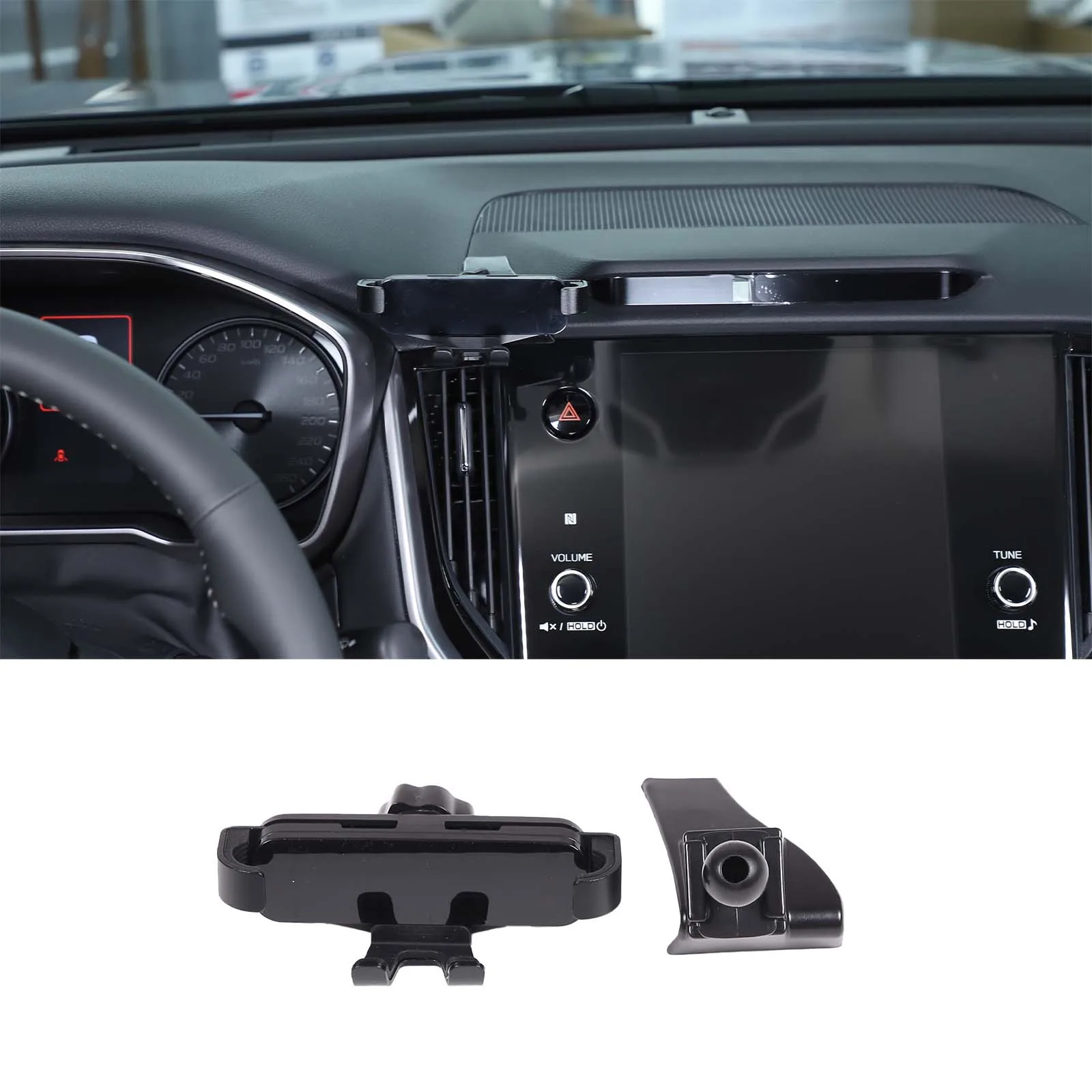

For Subaru Outback 2010 2011 2012 2013 2014 2021 2022 Central control air outlet side mobile phone holder ABS Car Accessories
