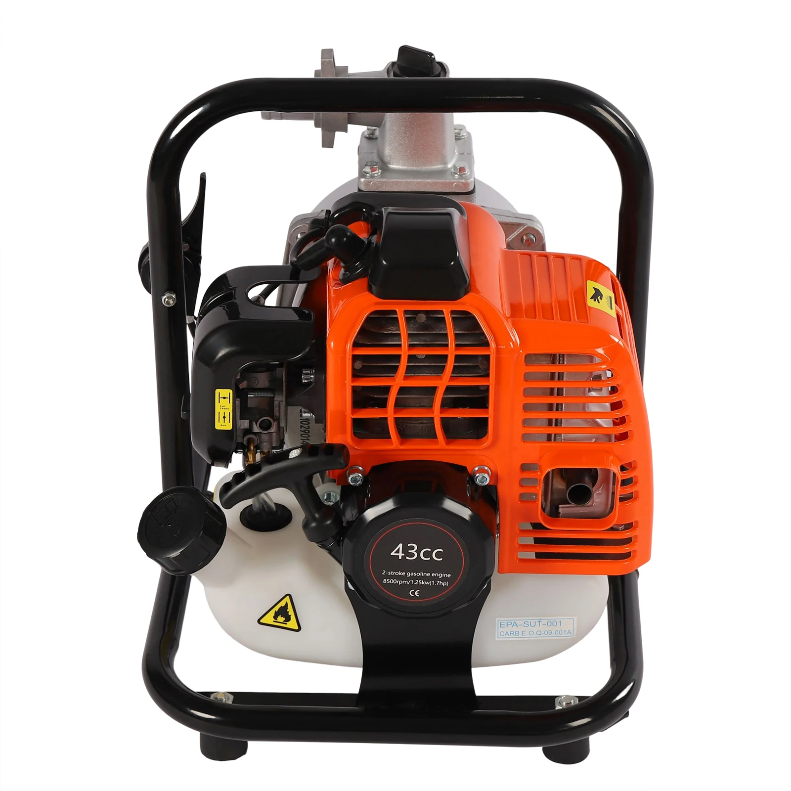 1.7HP  Water Pump 43CC High Pressure Gas Powered Pumping Ranch Garden Irrigation Transfer