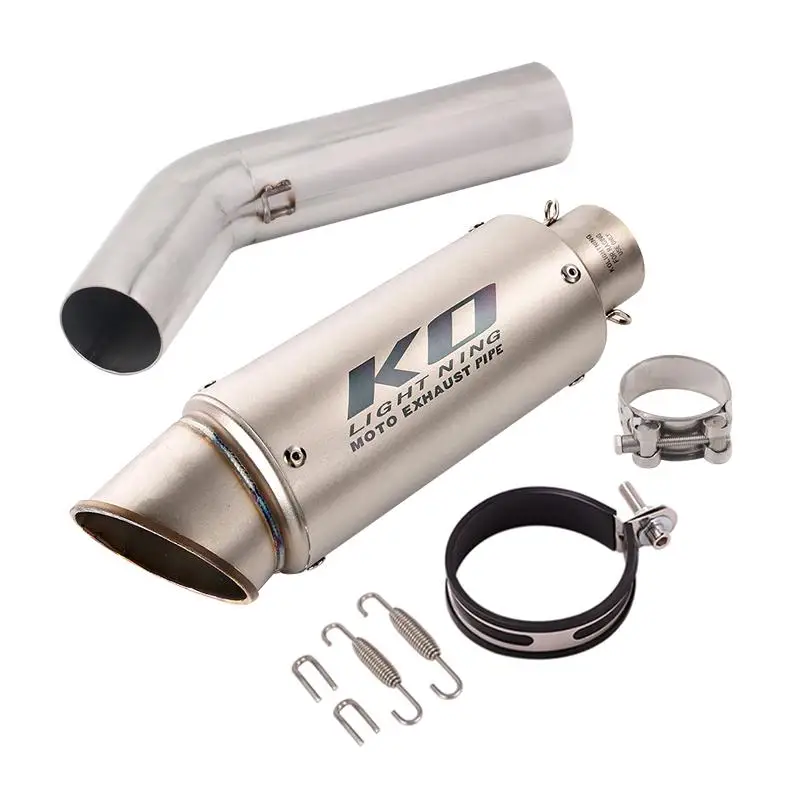 

51MM For Suzuki GSXR600 GSXR750 K6 K7 2006-2007 Slip On Motorcycle Exhaust Muffler Mid Link Pipe Middle Tube Stainless Steel