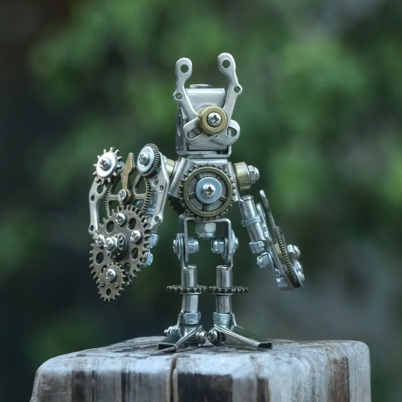 Toy Saint Trend Retro Handmade Assembled Toy Armored Figure Puzzle Ornament Boy Gift
