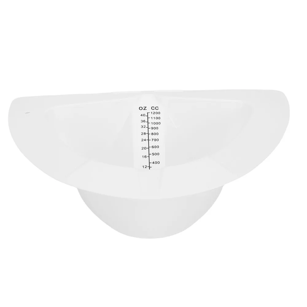 10Pcs Plastic Graduated Female Specimen Bedpan White 1200ml Scale Mark Urine Feces Sample Collector