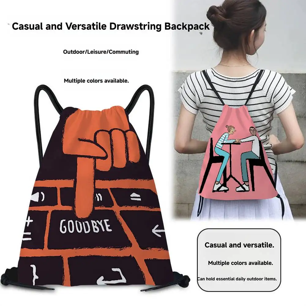 J-Jean Art Jullien حقائب ظهر برباط كيس حزمة حمل تخزين حقيبة بوليستر السائبة للرياضة الصالة الرياضية السفر السباحة