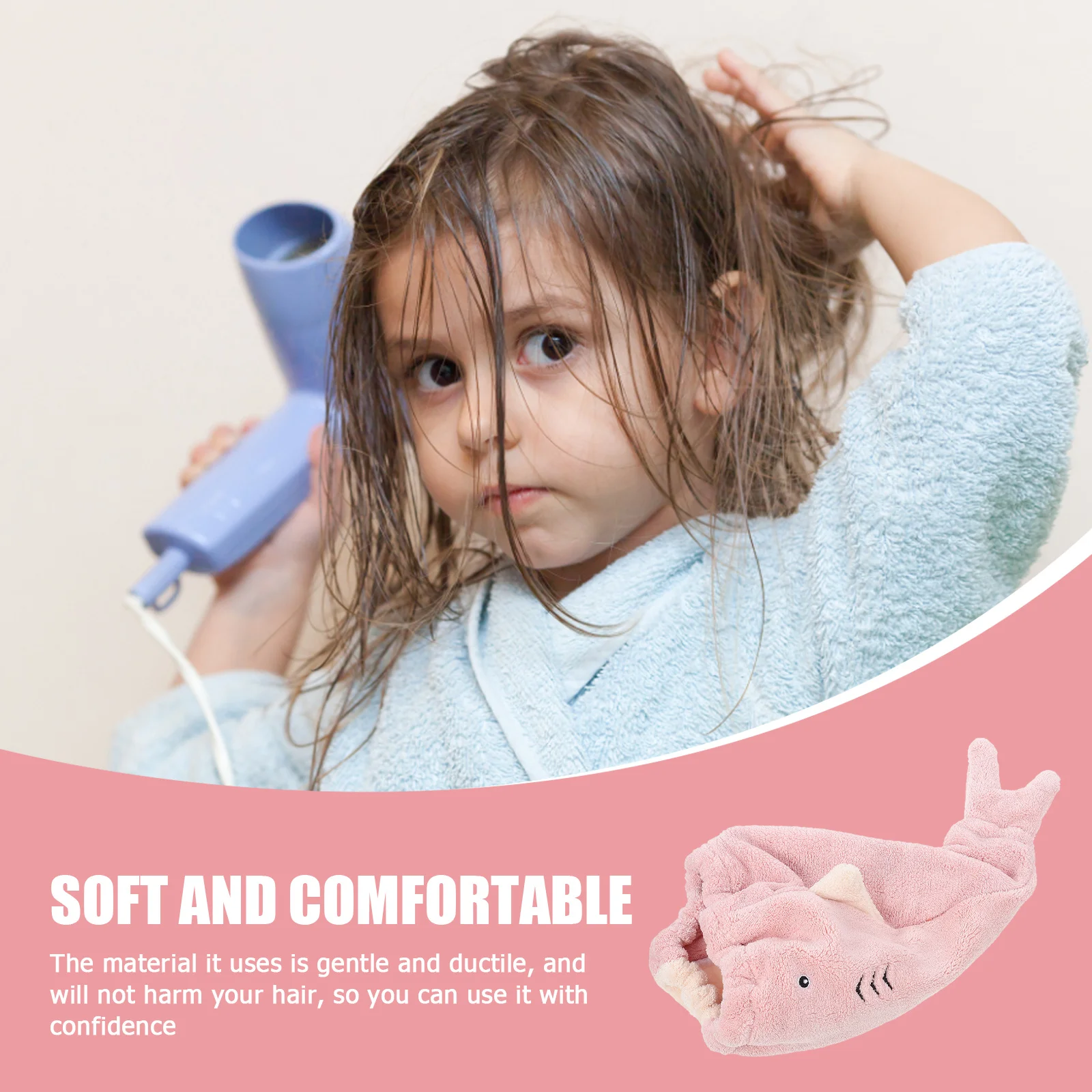 Fast Drying Coral Fleece Hair Towel Wrap Thicken Water Absorbent Bath Cap for Women Daily Use Hair Towel Wrap