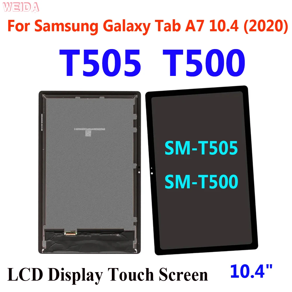 10.4 "LCD pour Samsung Galaxy Tab A7 10.4 (2020) T505 T500 SM-T505 SM-T500 LCD écran tactile numériseur assemblée remplacer