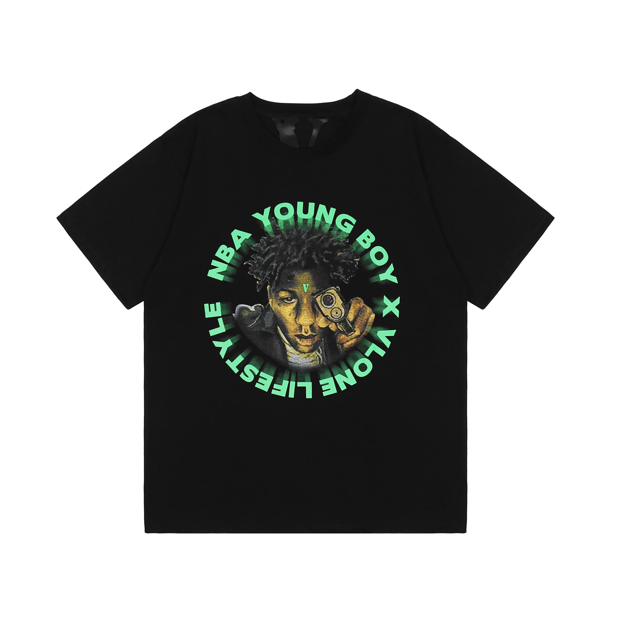 

2025 Hip-hop Big V Short-sleeved T-shirt, High-quality Luxury Brand Best-selling Popular Style, Ins Y2k Diy