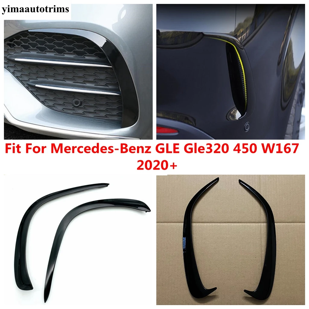 

Front Rear Fog Lights Lamp Eyelid Eyebrow Cover Trim Exterior Accessories Fit For Mercedes-Benz GLE Gle320 450 W167 2020 2021