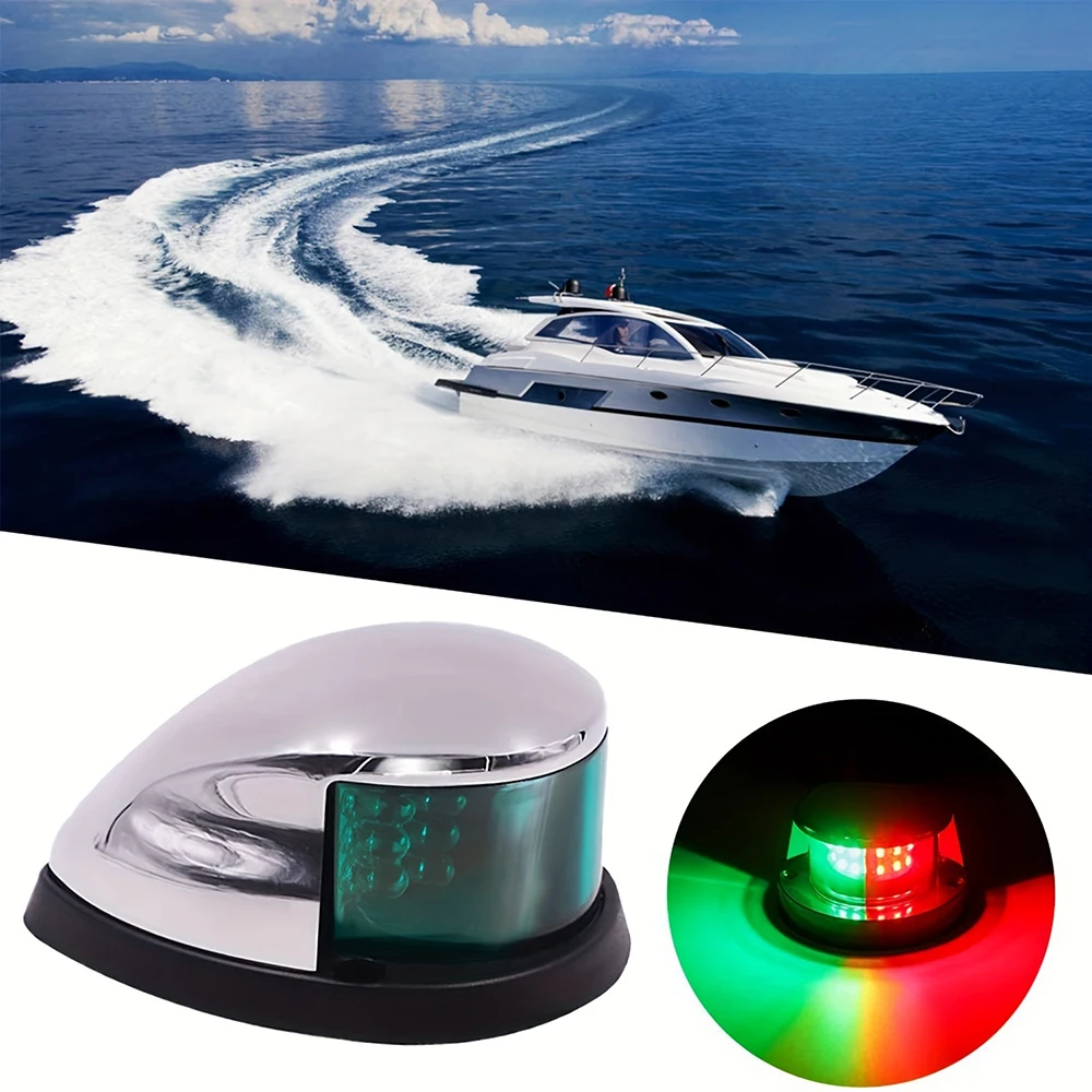 Led Bow Light Marine Navigation Lights Red Green Led Boat Light 12v Waterproof Sailing Signal Lamp Yacht Starboard Warning Light