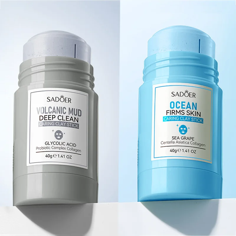 SADOER Vulkanische Meer Schlamm Gesichtsmasken Stick Feuchtigkeitsspendende Anti-aging Entfernung Mitesser Anti-aging Ton Gesichtsmasken Hautpflege
