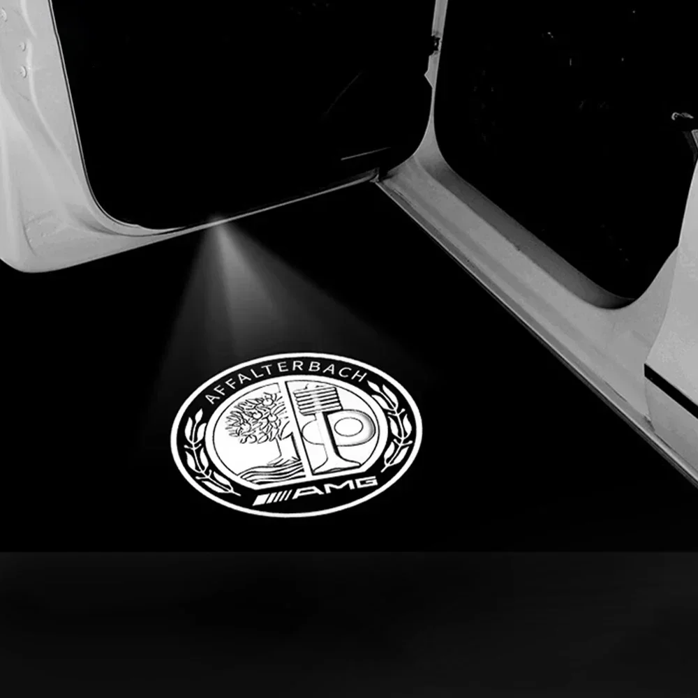 2X باب السيارة تسجيل ترحيب ضوء LED ضوء الإسقاط لمرسيدس بنز AMG GLC GLA GLE GLS GL W204 W176 W205 W213 W166 W212 C180 #5