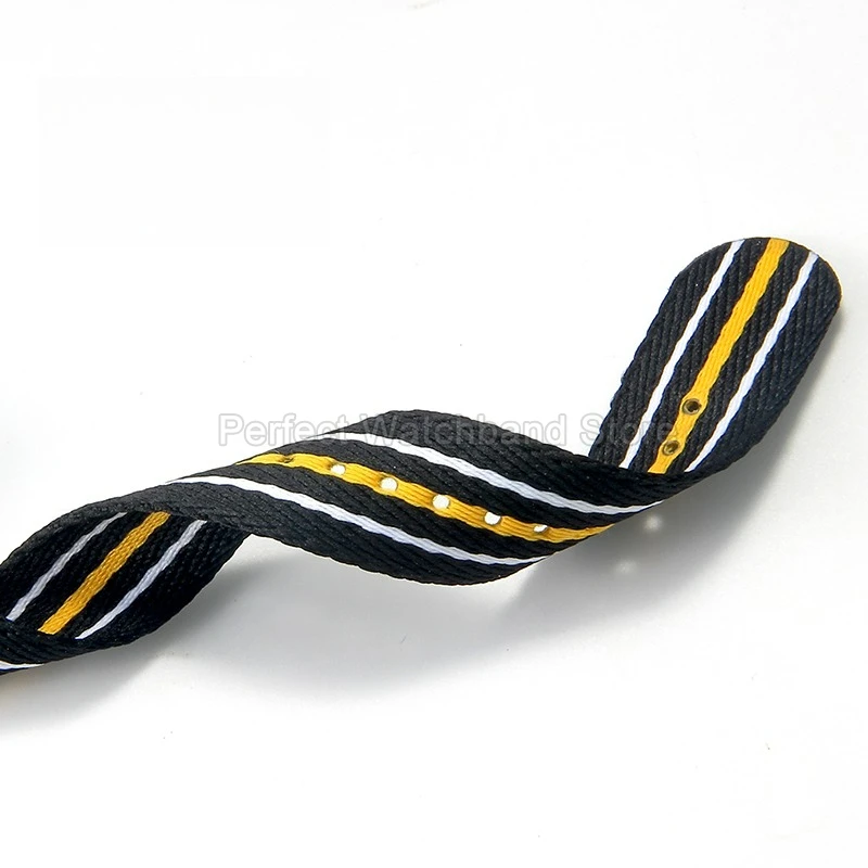 Acessórios de relógio de pulso de nylon, tecido de alta densidade, resistente à água, encaixe macio, preto, vermelho, azul, cinza, para pulseira de relógio da série swatch