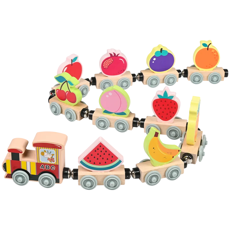 

Wooden Magnetic Train For Early Education Digital Number Cognitive Exercise Children's Hands Practise Toys