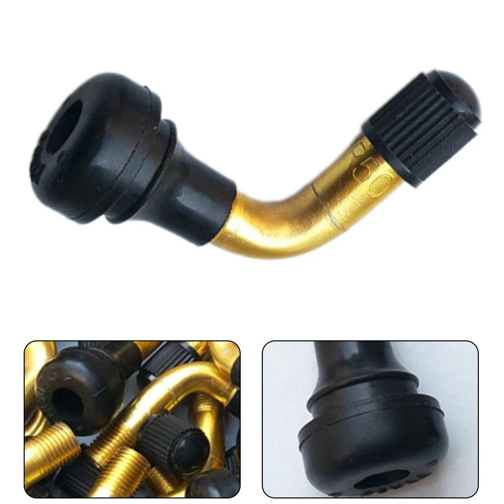 1PC Rubber Angle Valve For 10 Inch Balance Car Electric Scooter Tubeless Tires Nipple For Tubeless Disc Wheel Nipple Accessories