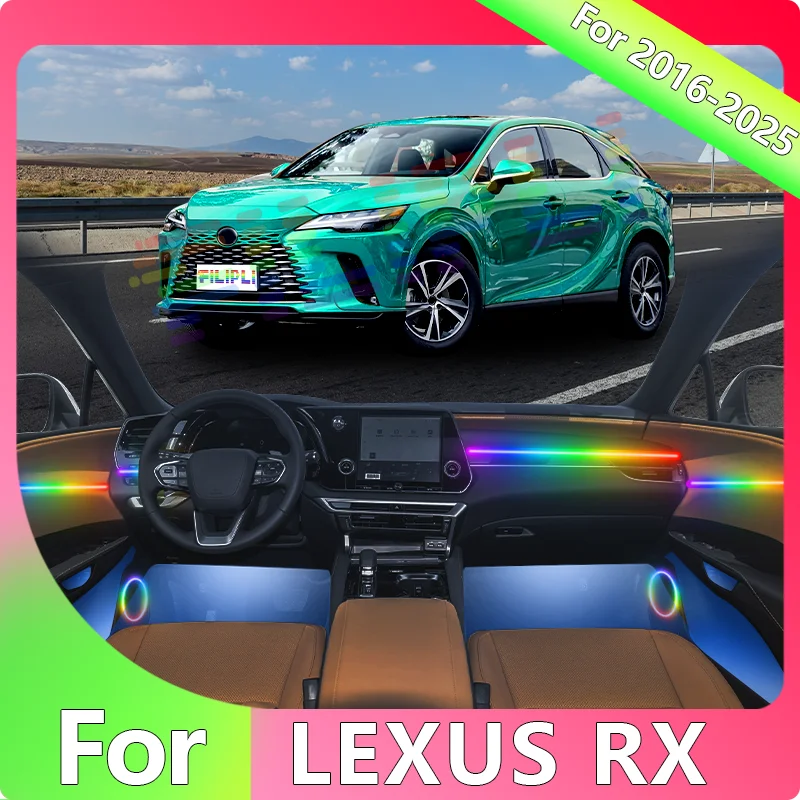 

FILIPLI For LEXUS RX For 2015 Smart Music Dynamic RGB LED Strip USB 12V Powered RGB LED Strip with Smartphone Sync Auto Dimmi