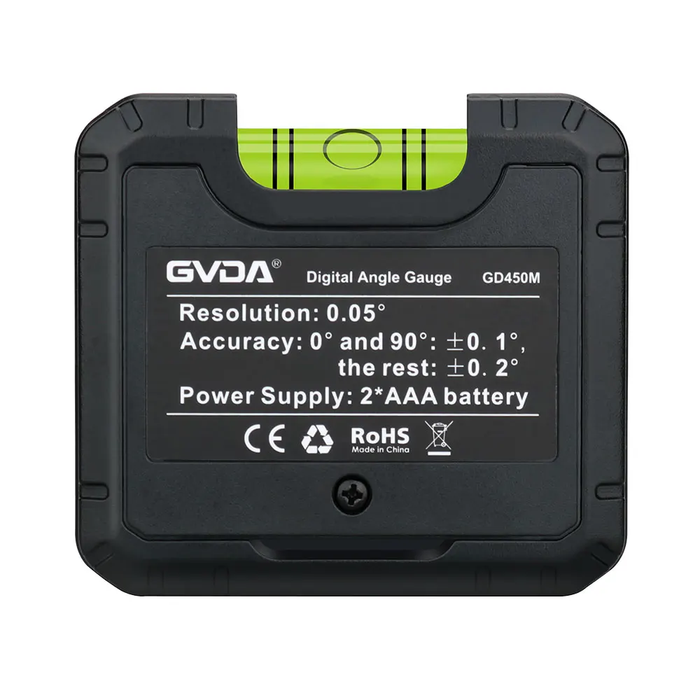 GVDA Digital Angle Gauge Magnetic Protractor Inclinometer Level Angle Finder Angle Cube Level Box with LCD Backlight