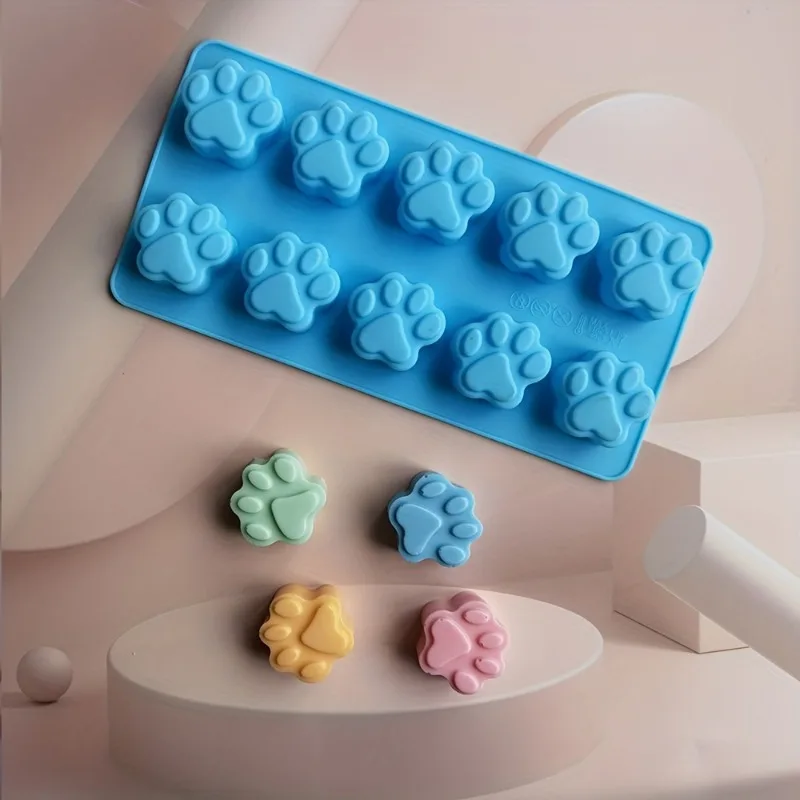 1pc Crystal Candy Desserts Ice Cube Gum Paste Cupcake Cake Topper Decoration Soap Mould Handmade Ice Cream