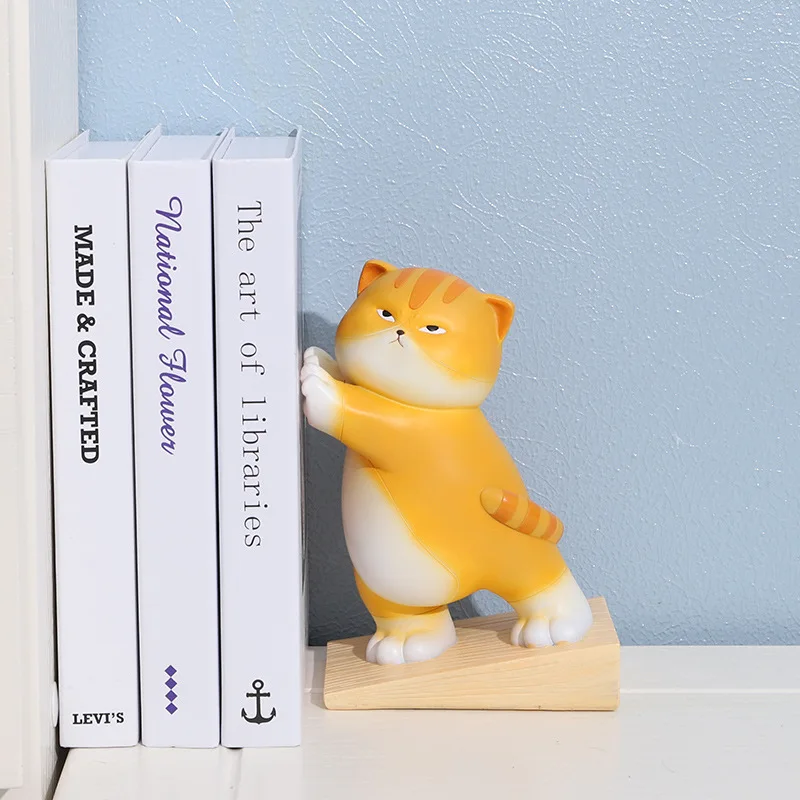 Cartoon Cute Cat Door Stopper Safety Door Stop Wedge Bookend Door Catcher Block for Home Office Decor