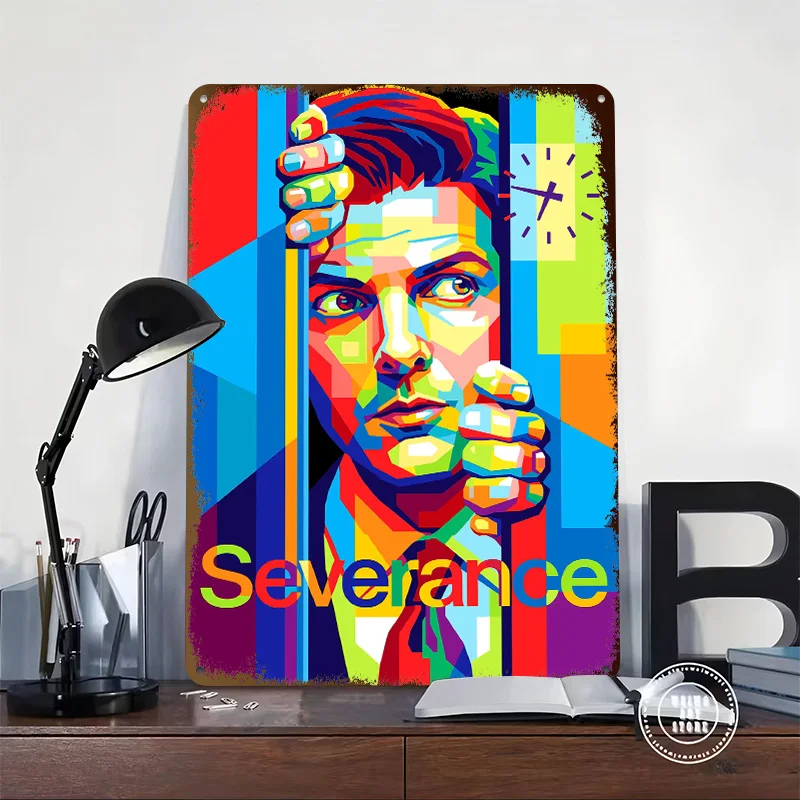 Severance TV Show Printed Poster Customized Wall Art Retro Vintage Metal Tin Signs for Living Room Decoration Home Decor Items