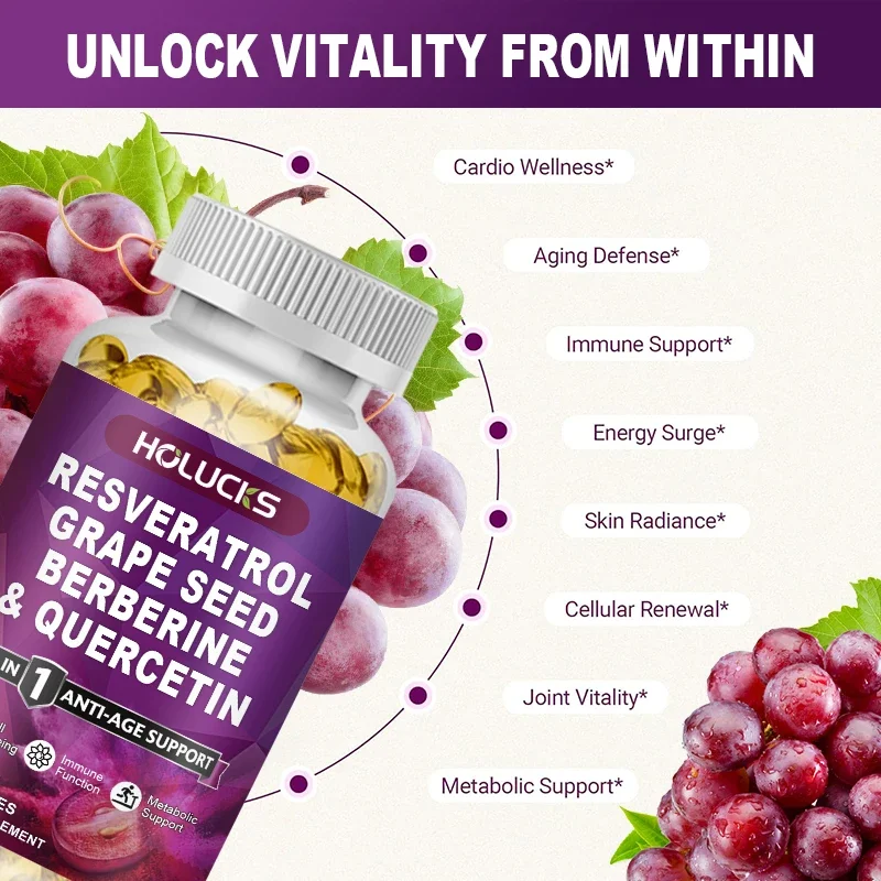 БАД HOLUCKS с ресвератролом, п – обзор и цена Wellness Quercetin