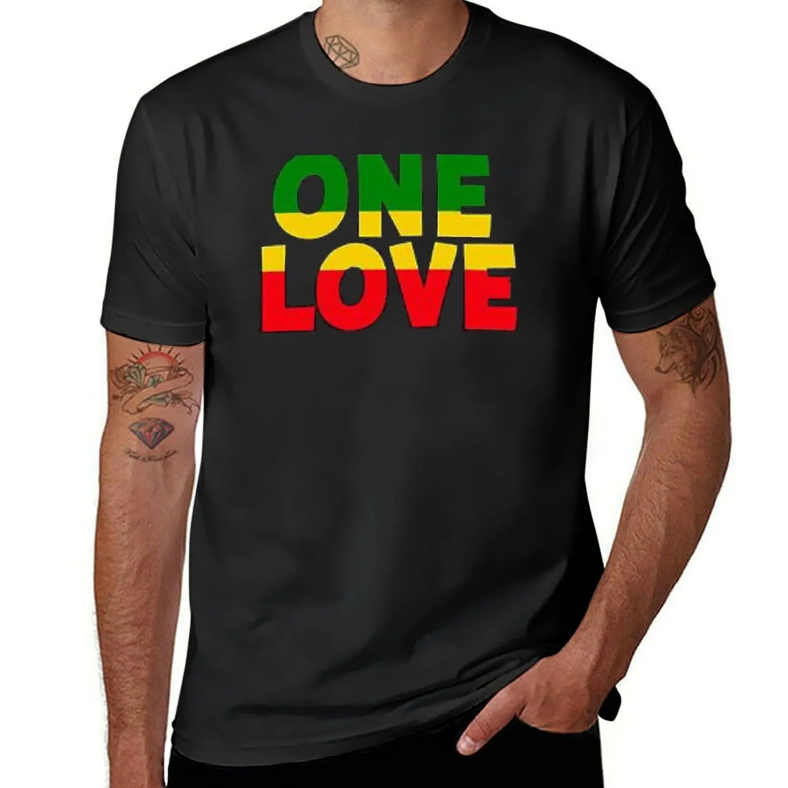 ONE LOVE - BOB MARLEY T-Shirt aesthetic clothes sweat mens vintage t shirts