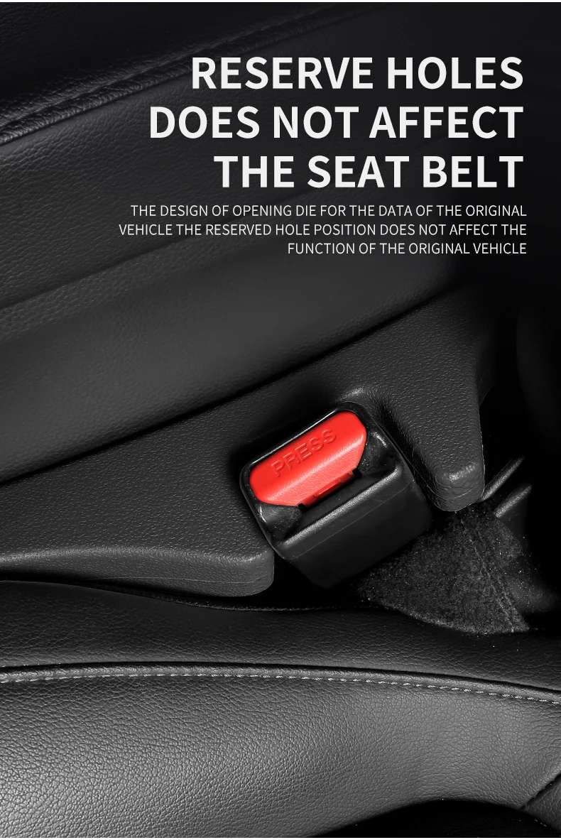 

Anti slip PU car seat gap filling 2-piece set with anti displacement and anti drop device