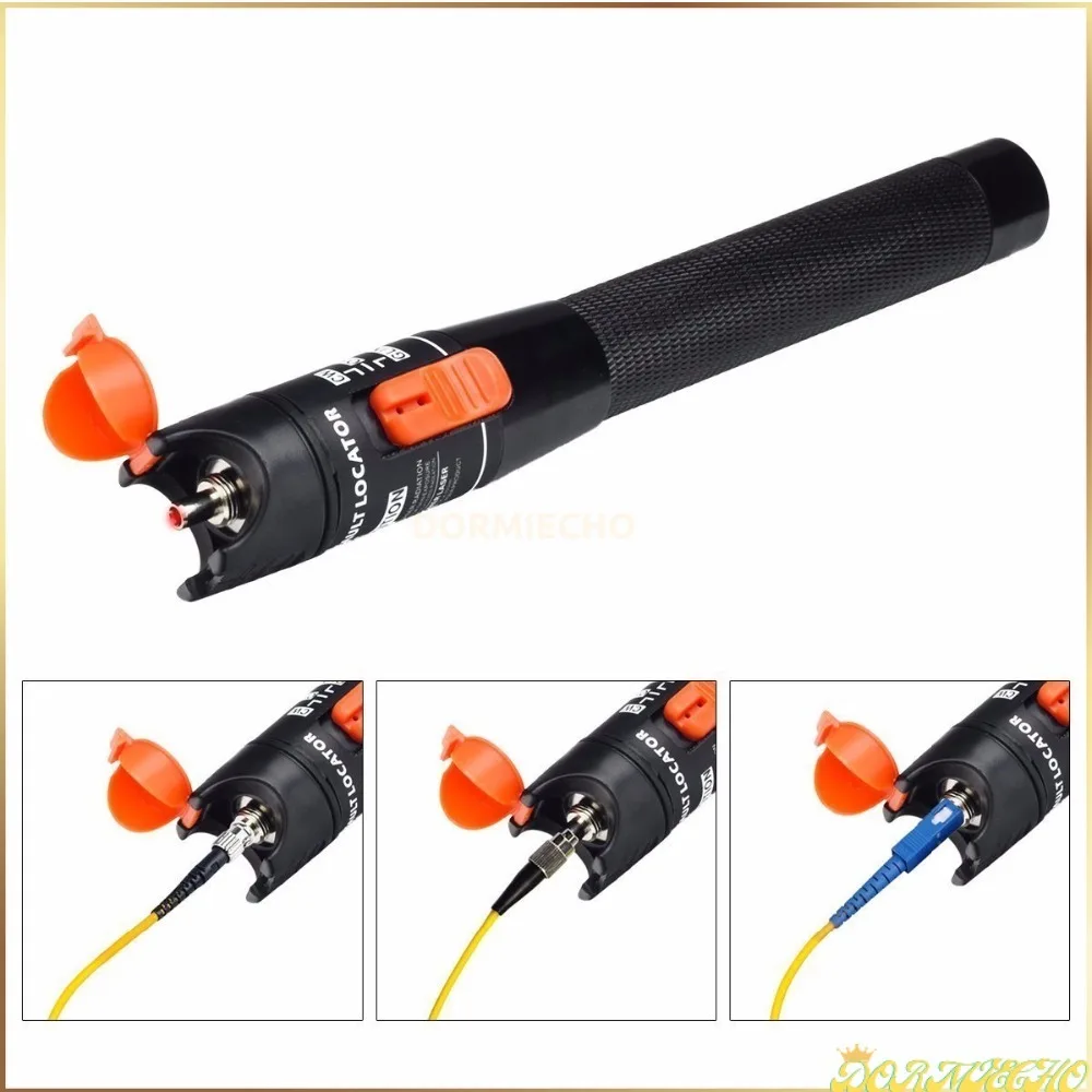 30MW FTTH Fiber Optic Pen Type Red Laser Optical Fiberlight 10KM Visual Fault Locator Optical Cable Tester 10-30MW Range