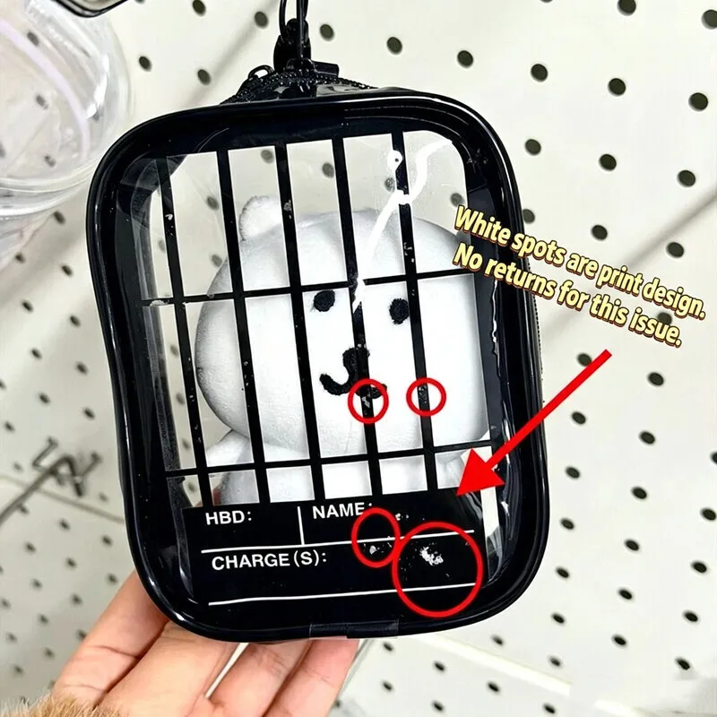 Neues Kreatives Spaßiges Gefängnis-Design Itabag Transparente Tasche für 13cm Puppen Tragbare Klare Schlüsselanhänger-Geschenkbox Sammlerstück-Aufbewahrungstasche – Detail 2