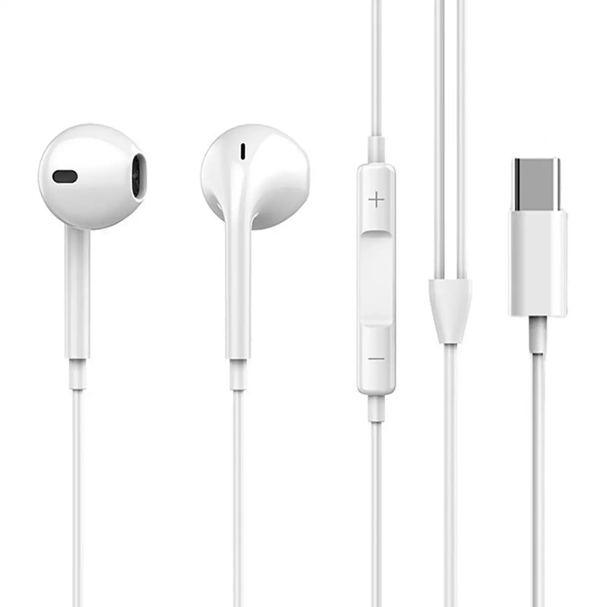 Wired In-Ear Headphones with Mic, Type-C Connector, Support Calls & Music, Compatible with Samsung Phones, Perfect Gift for Hall