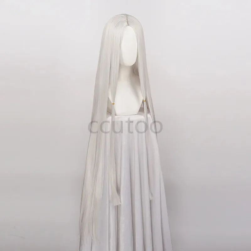 Zizi 2025 ccutoo الشعر الاصطناعية تأثيري الأخت الأكبر سنا العنكبوت 120 سنتيمتر الفضة الأبيض طويل الباروكات + غطاء شعر مستعار