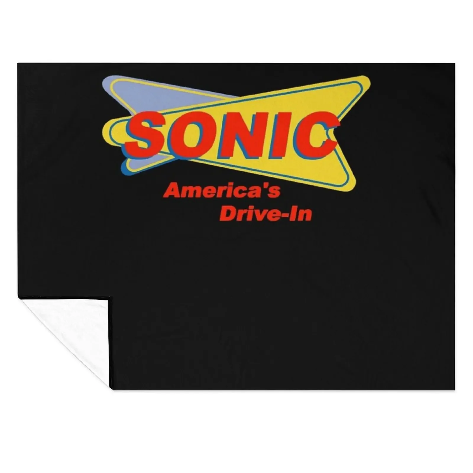 Sonic America & x27;s drive-in Fast Food Logo camiseta esencial roja manta de peluche regalos de navidad mantas