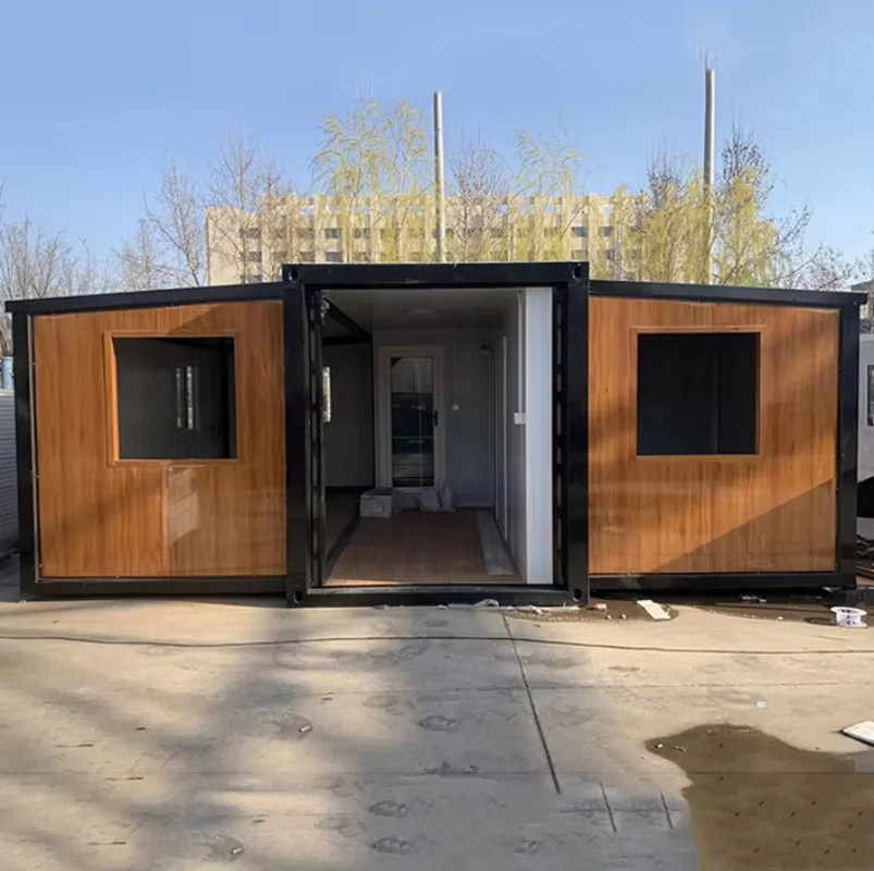 Tiny House Prefabricated Container House Fully Equipped Double-Wing Expandable Mobile House  Tiny Homes Triangle Hotel