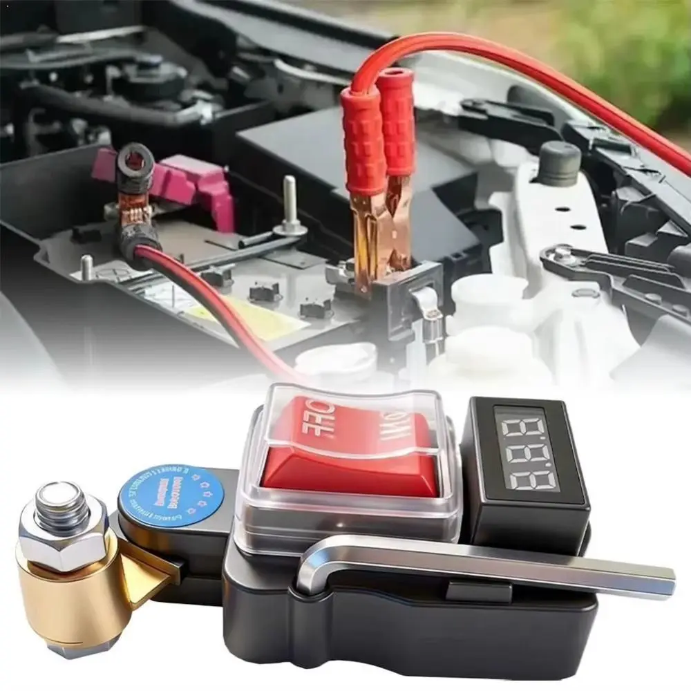 Heavy Duty Car Battery Disconnect Switch Kill Switch Pure Copper Battery Power-off Switch Rotate Disconnect