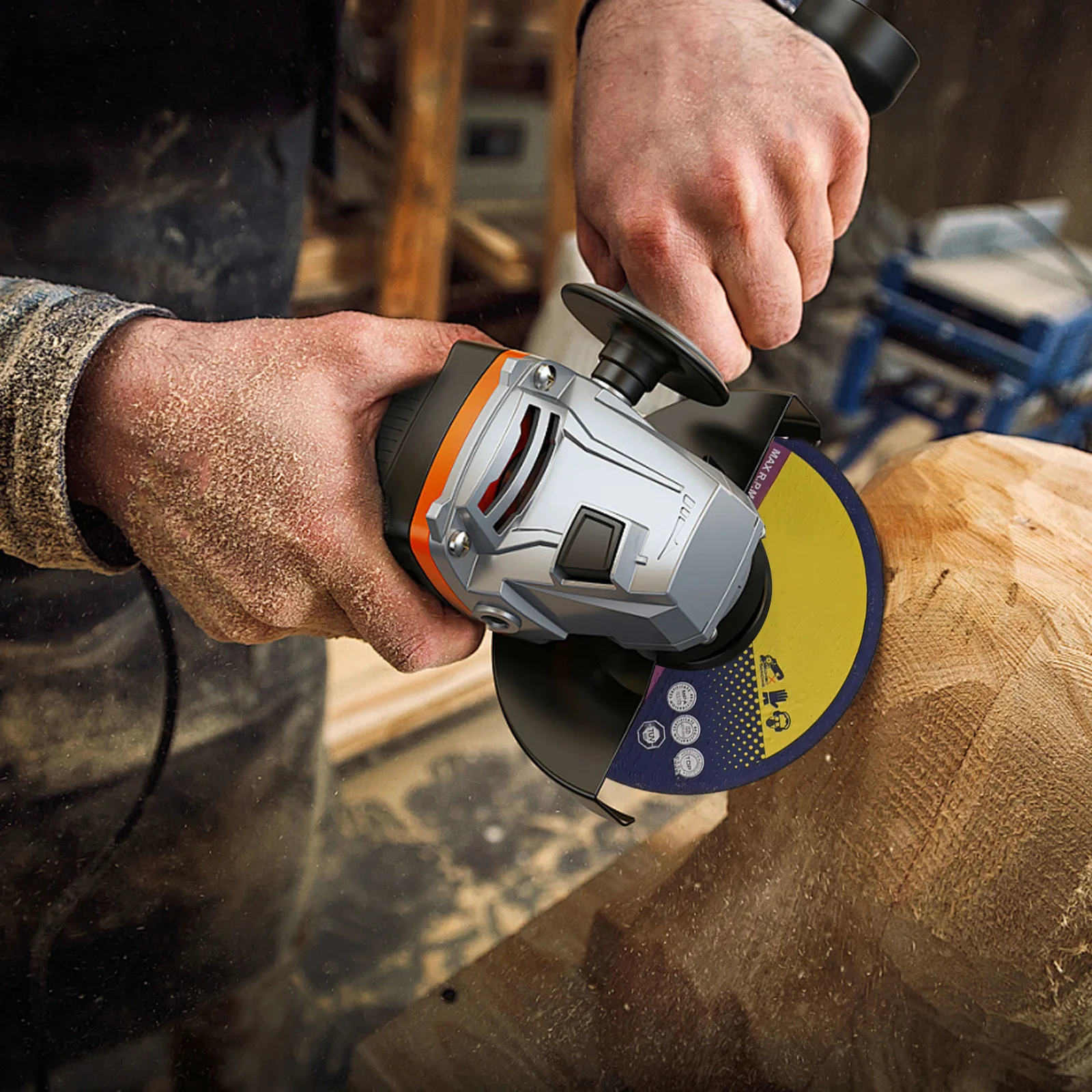 4. disco de aço inoxidável do corte de 5 polegadas, discos de alta qualidade do corte, velocidade máxima de 80 ms, construção da multi-camada