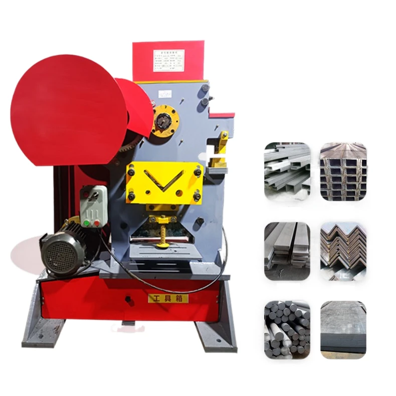 All-in-One Ironworker Machine, 220/380V Easy  Multi-Function Hydraulic Punch Shear, CNC Metal Shearing Machine